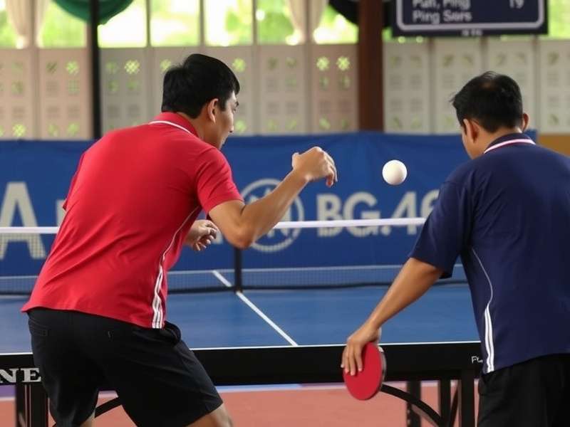 Rajwada Ping Pong gameplay showing players in action