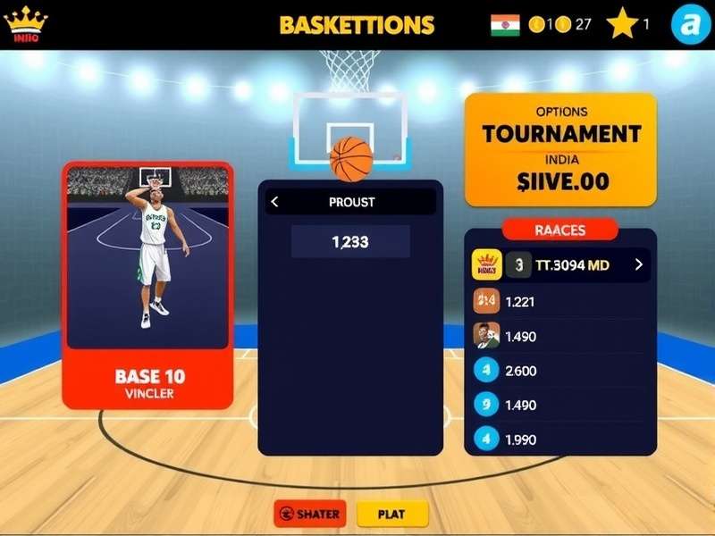 Three Point King India tournament interface with prize information