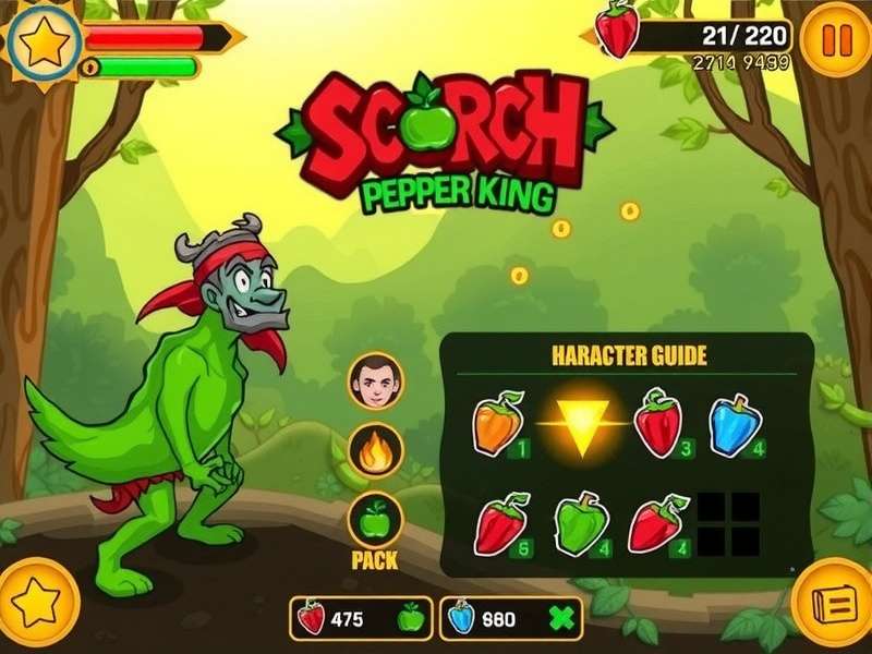 Scorch Pepper King strategy guide infographic