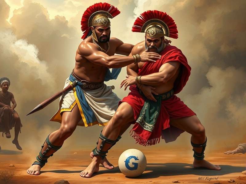 Grappling techniques in Tumkur Mighty Gladiator