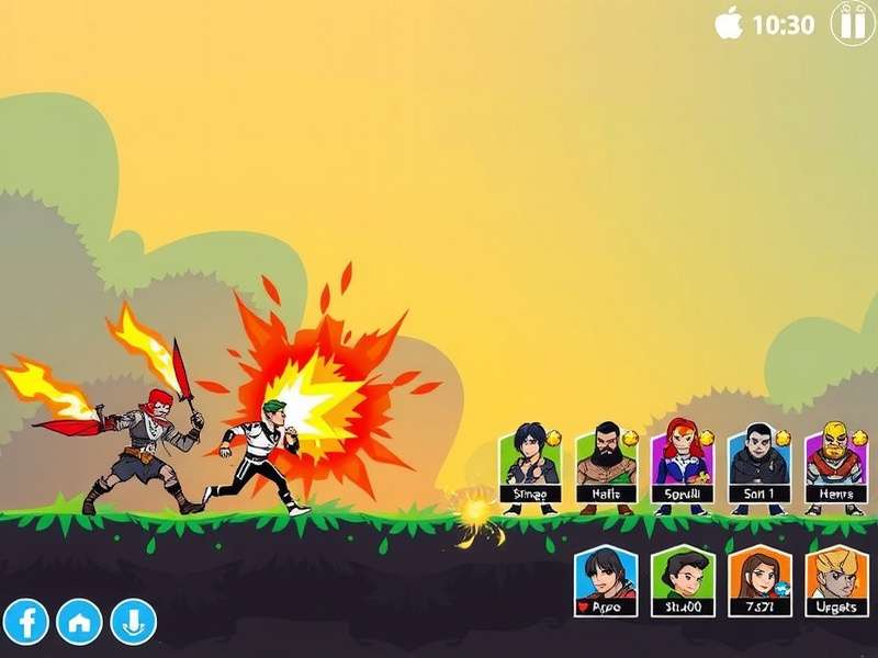 Desi Superhot Frenzy character selection screen showing diverse heroes