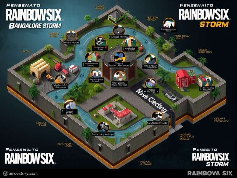Rainbow Six Bangalore Storm map layout