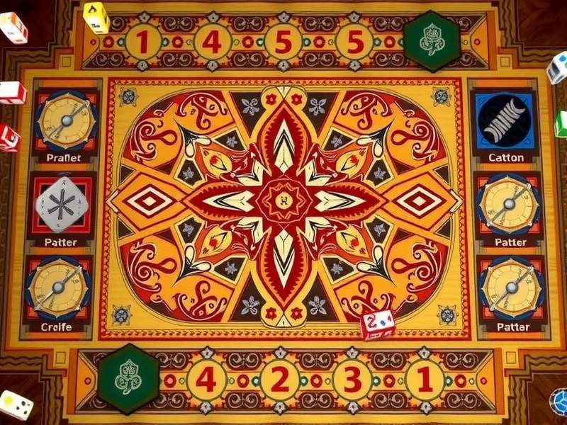 Santoor Brilliance game board and pieces