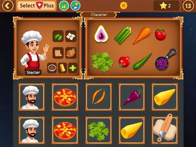 Kebabs Kings cooking interface showing ingredient selection and preparation