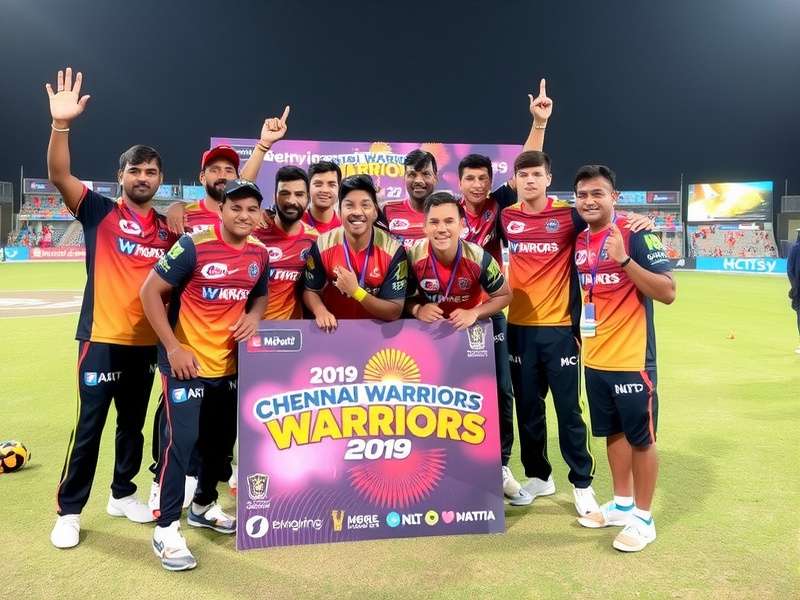 Chennai Warriors early team photo from 2019