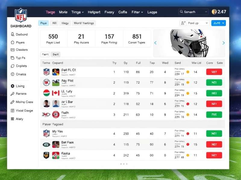 NFL India Fantasy League Player Rankings Visualization