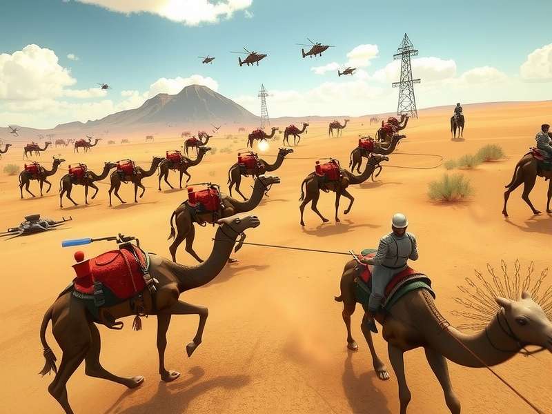 Camel S Ruthless Assault gameplay screenshot showing camel units in battle formation