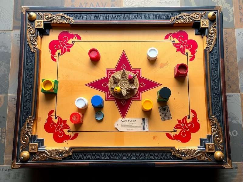 Historical carrom board