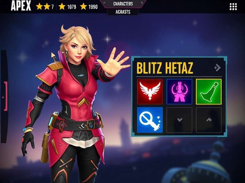 Apex Blitz Hero character selection screen