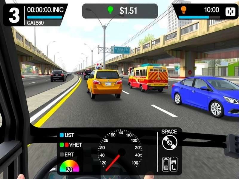 Nagpur Rush Hour gameplay screenshot showing traffic navigation