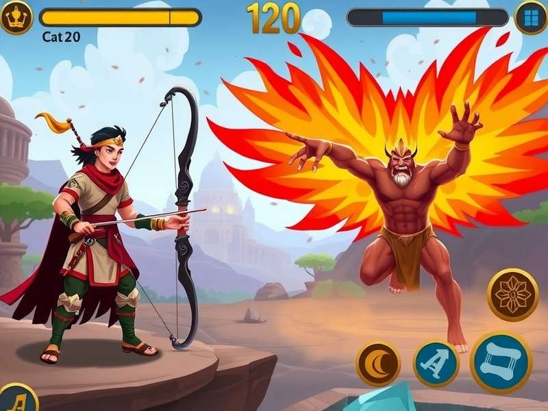 Archero Glory India Quest gameplay screenshot showing character in action
