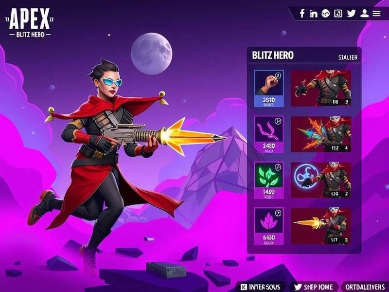 Apex Blitz Hero gameplay screenshot showing battle royale action