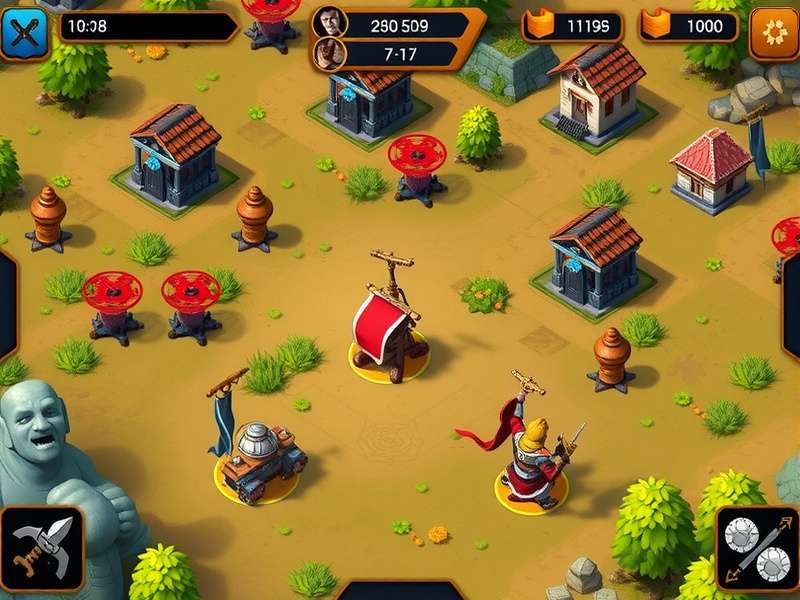 Mighty War Hero mid-game battle formation