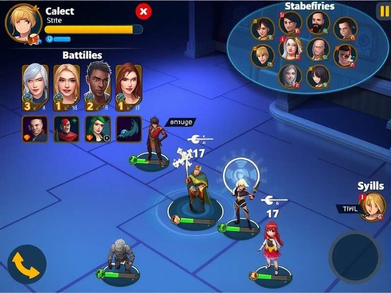 Saffron Siege Champions gameplay screenshot showing character selection