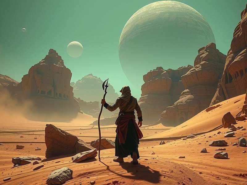 Thar Mirage Masters desert landscape with mirage effects