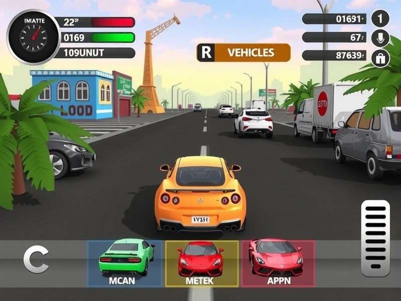 Rapid Ride Dash vehicle lineup showing different car classes
