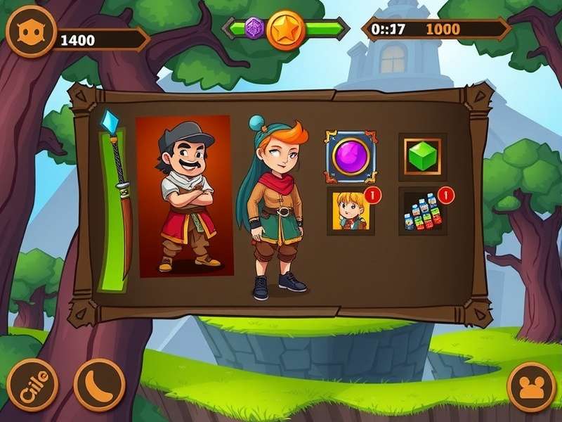 Pav Adventure Quest character customization screen