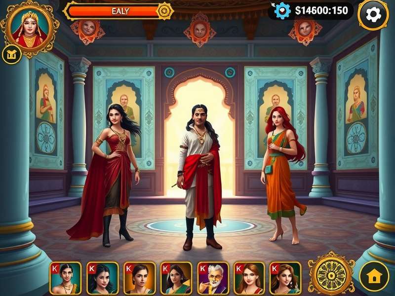 Anise Mystic Ruler mystical environment with Indian architectural elements