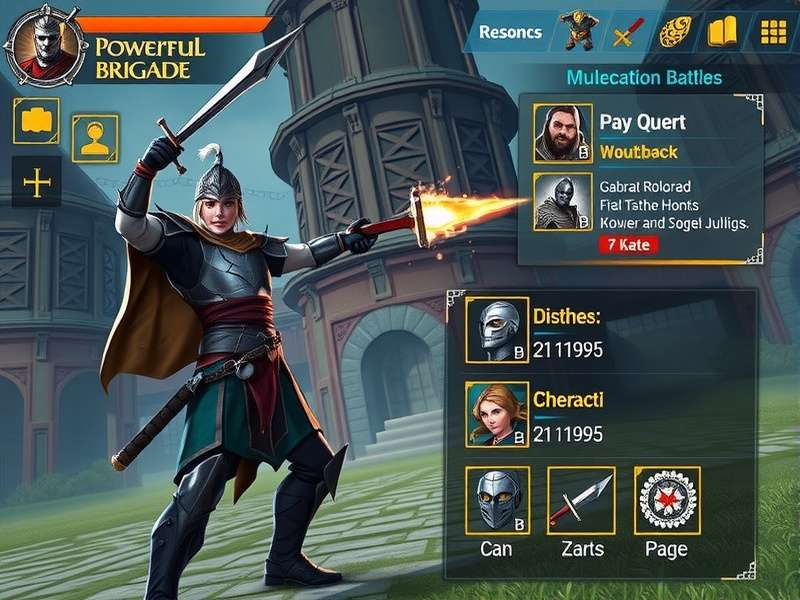 Golconda Powerful Brigade multiplayer battle scene