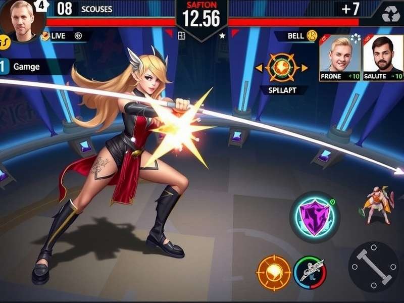 Saffron Blitz Vanguard combat interface and controls