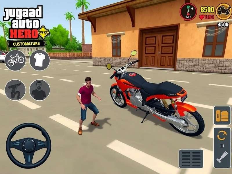 Jugaad Auto Hero vehicle customization interface