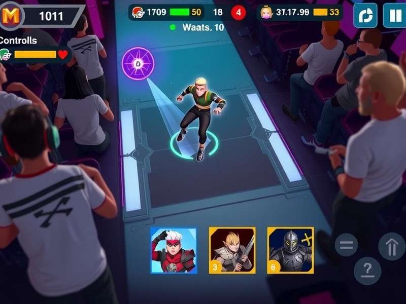 Quick Roll Warrior control scheme diagram showing swipe gestures