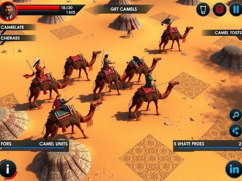 Different camel unit types available in Camel S Ruthless Assault