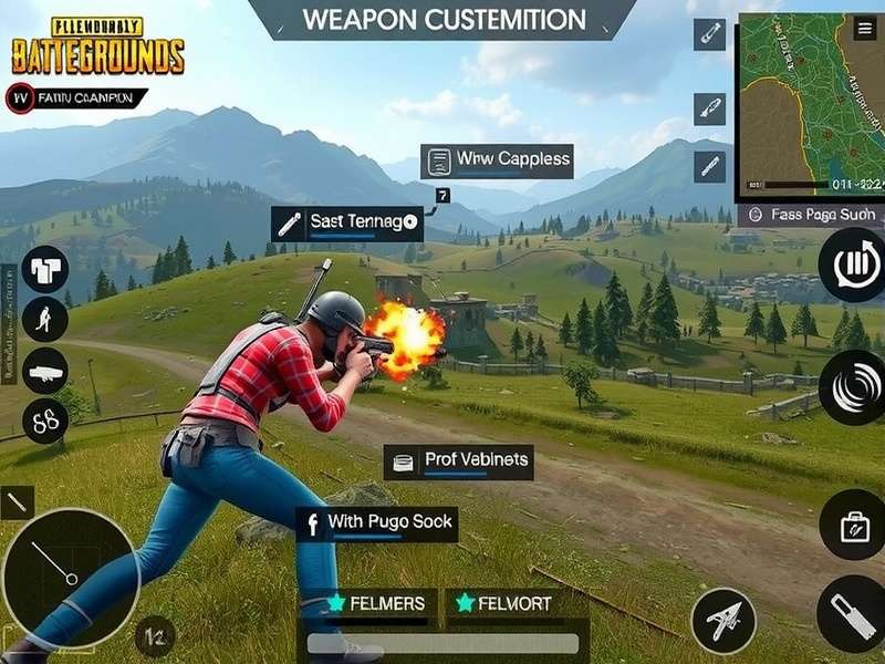 PUBG Platinum Champion 4 weapon customization interface