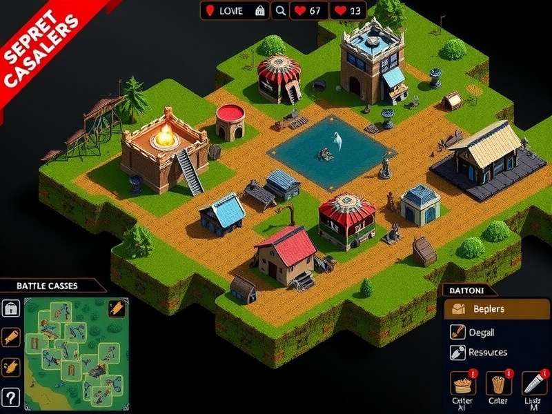 Predator Siege Secret Base strategy map showing player bases and resource locations