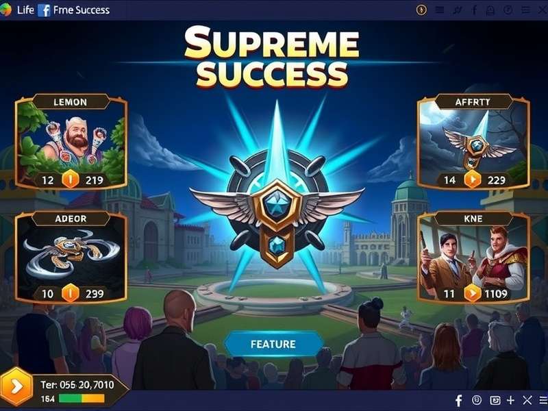 Supreme Success gameplay interface showing strategic elements