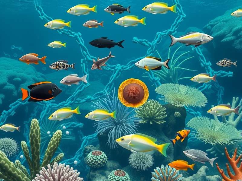 Coral reef ecosystem in Marine Life Quest