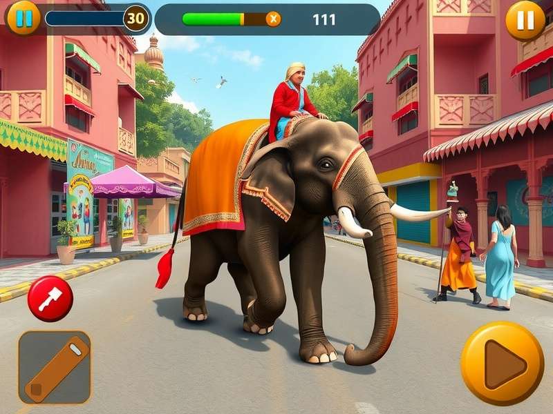 Elephant Trek Jaipur Adventure cultural festival scene