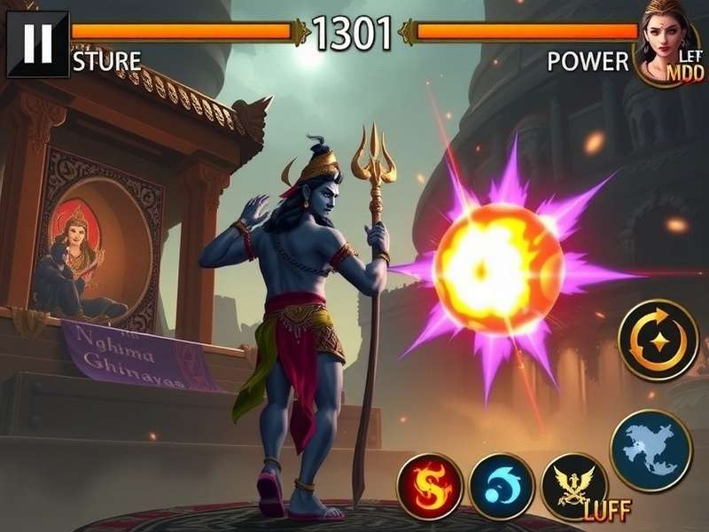 Shiva S Divine Adventure story scene showing mythological setting