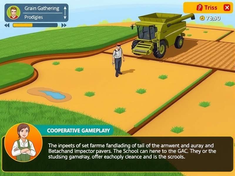 Grain Gathering Prodigies gameplay screenshot showing farming interface
