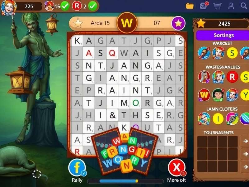 Durga Word Puzzle Frenzy social features and multiplayer options