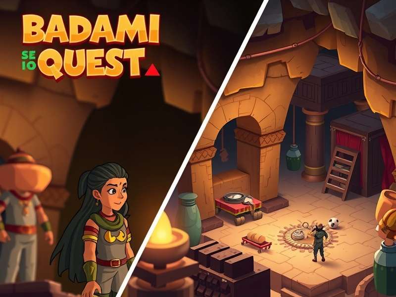 Badami Cave Quest Game Cover Art