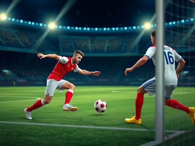 Football Strike gameplay action showing penalty kick