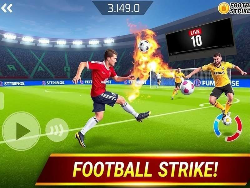 Football Strike gameplay on PC with intense action