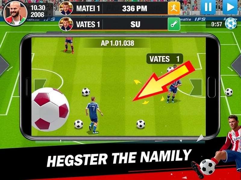 Football Strike gameplay screenshot showing penalty shootout