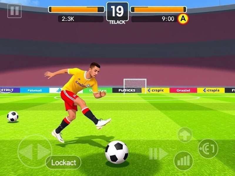 Striker in a small-sided game with multiple small goals