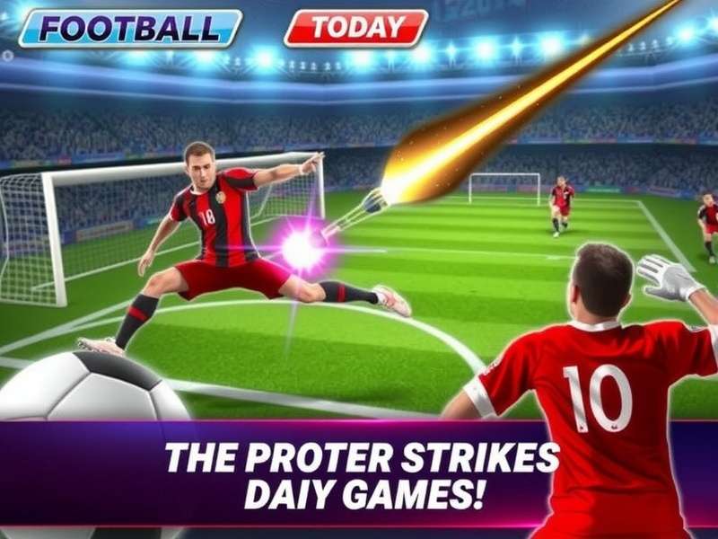Football Strike player performing a perfect free kick hack