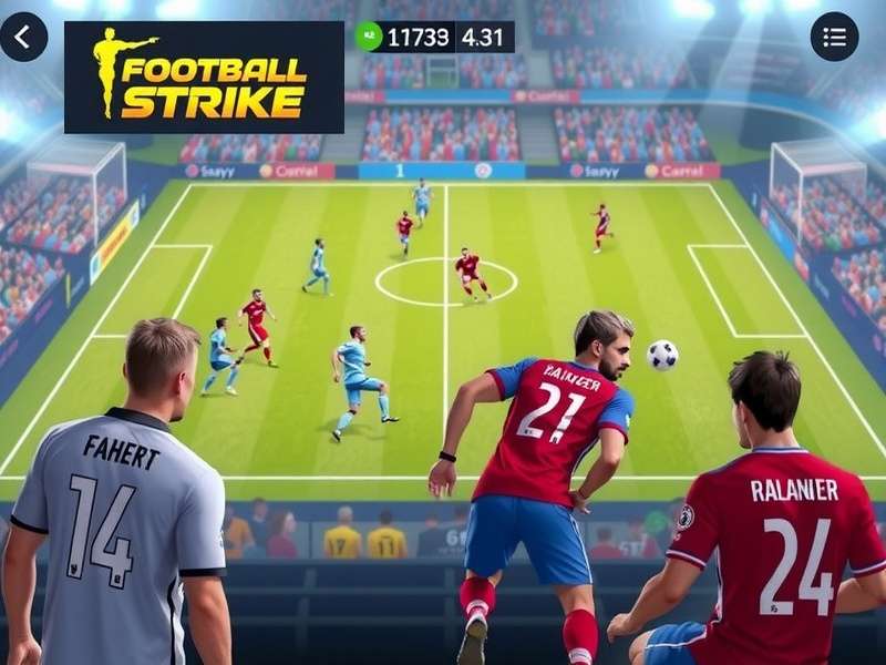 Friends playing mobile football game together