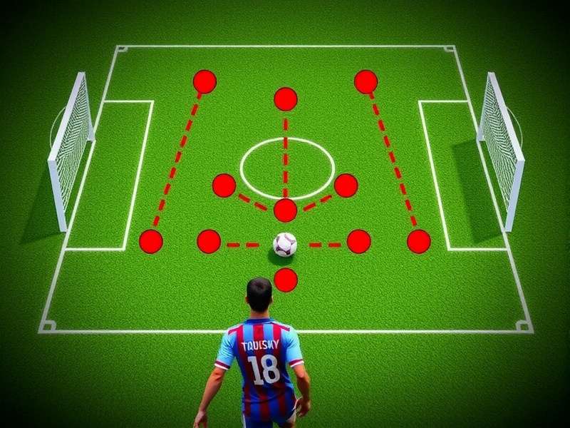 A striker in Football Strike lining up a powerful shot on goal