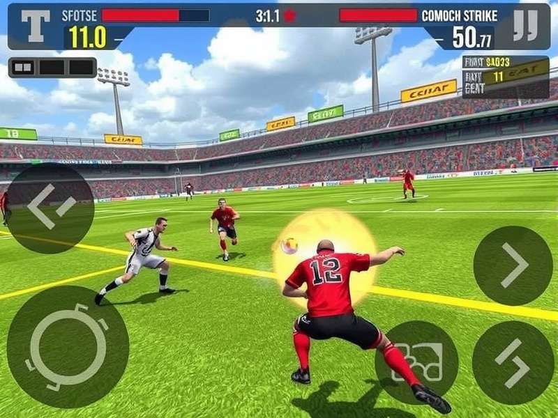 Football Strike Gameplay on PC showing realistic football action