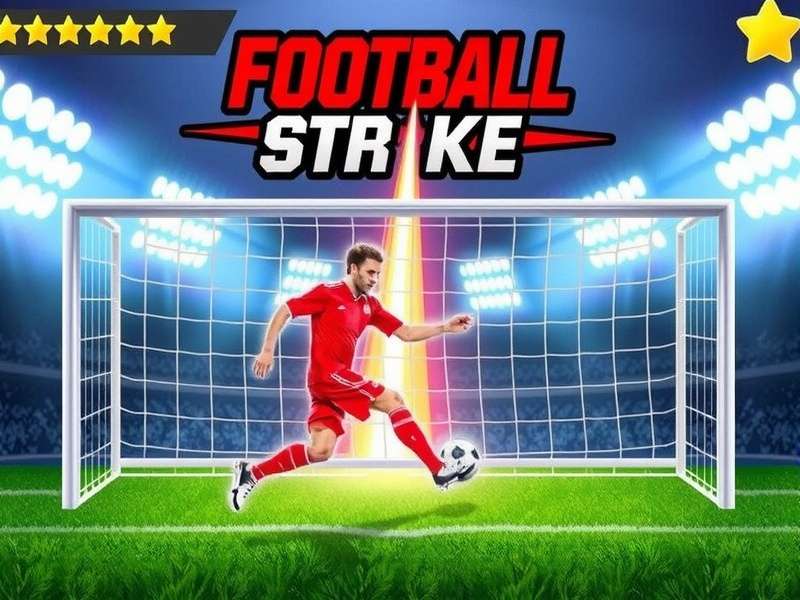 Football Strike player achieving a perfect goal streak on mobile phone