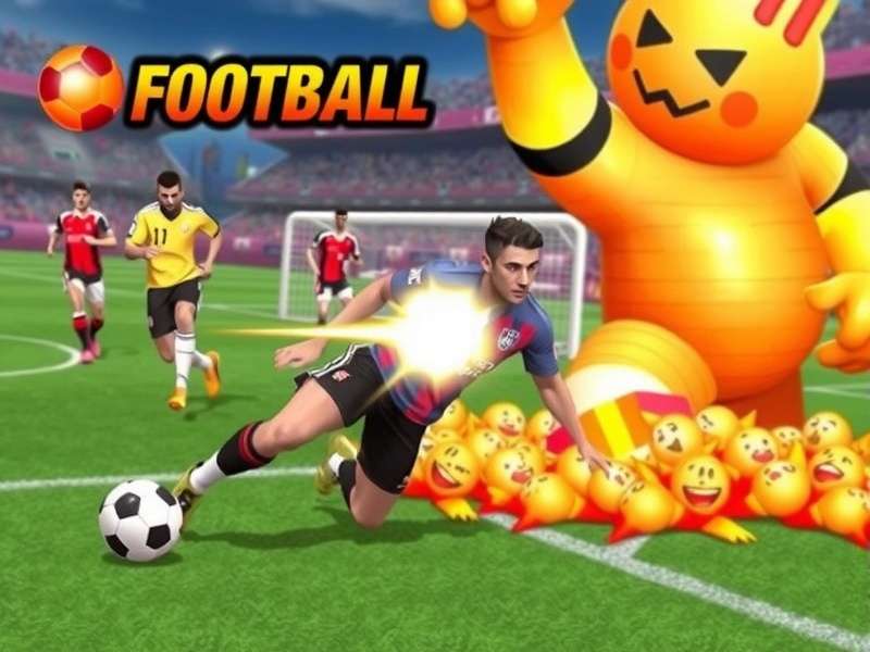 Football Strike Game Screenshot - Player taking a free kick