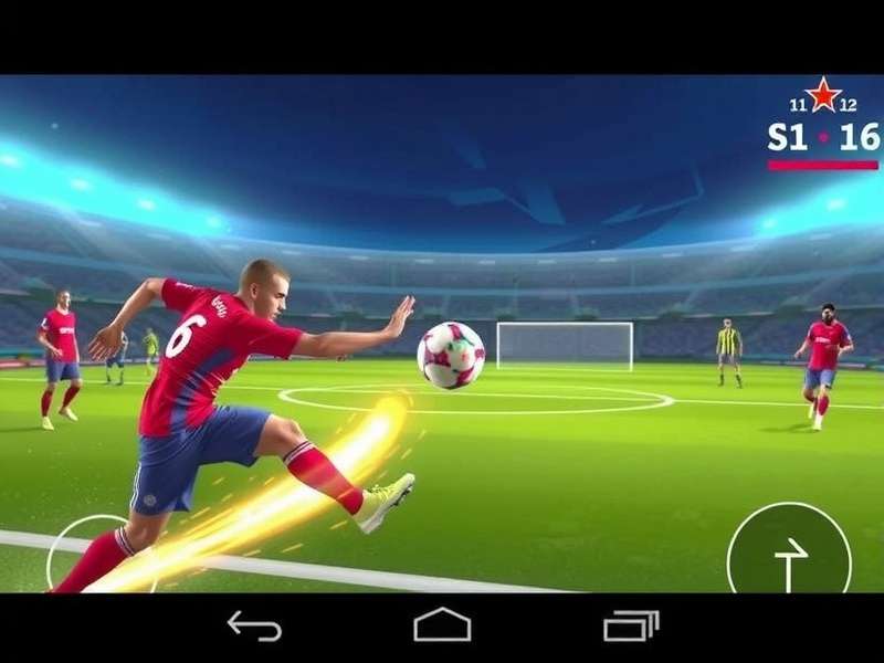 Dynamic penalty kick action in Football Strike game