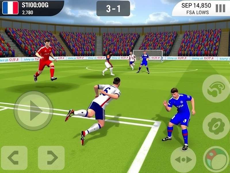 Football Strike PC gameplay screenshot showing intense football action