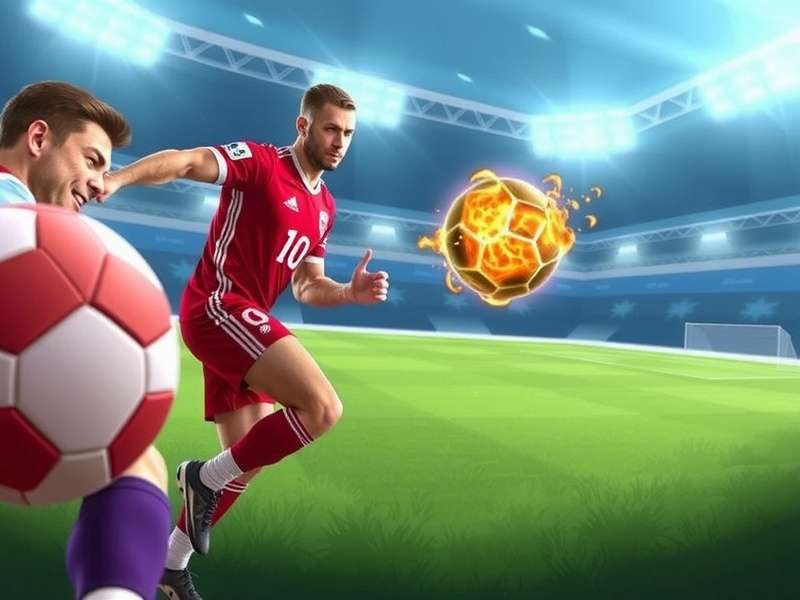 Football Strike Online Gameplay Screenshot showing penalty shootout action