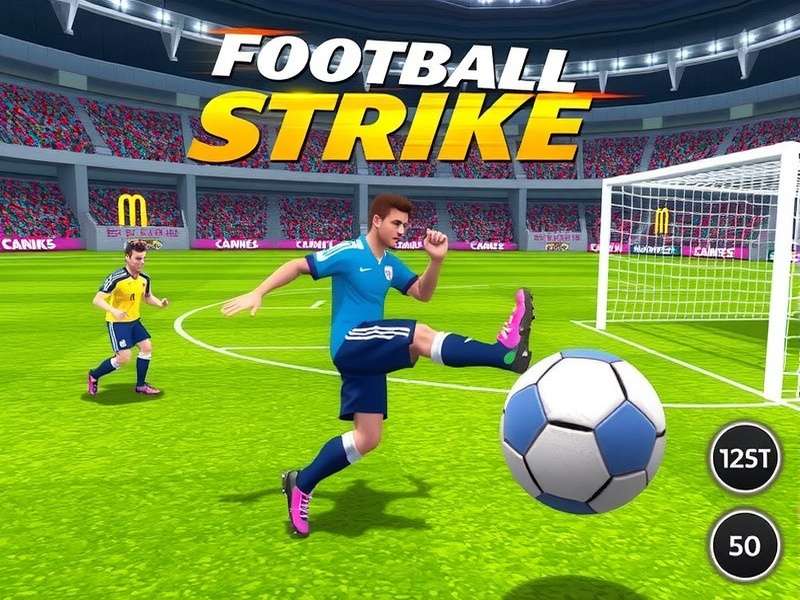 Football Strike gameplay screenshot showing a penalty kick